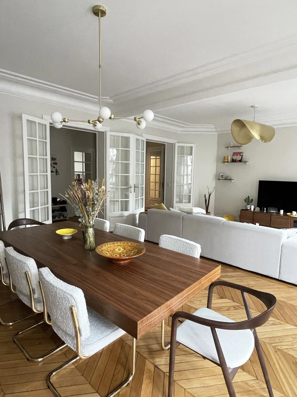 Détail décoratif du salon