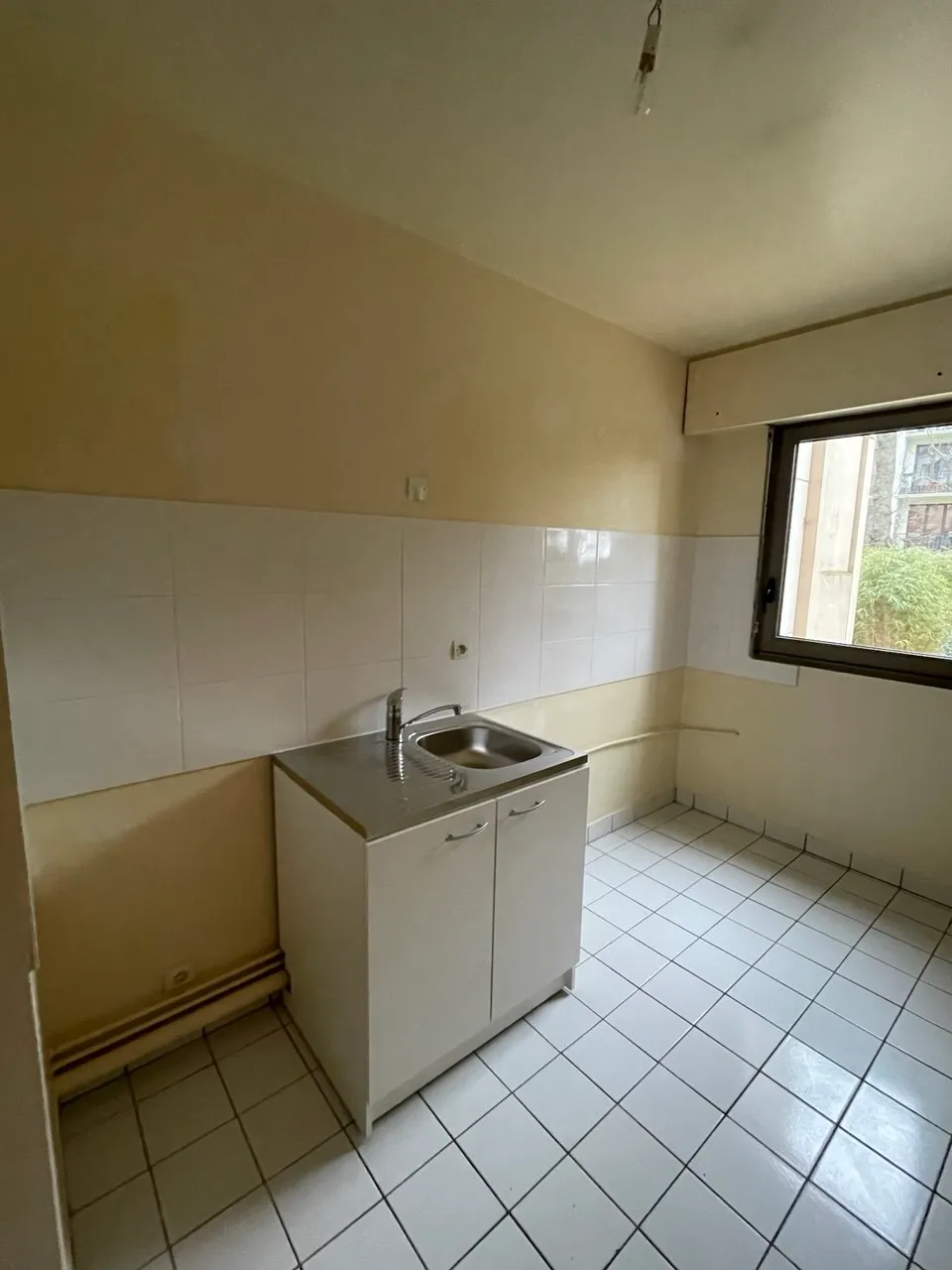 Avant travaux : un simple évier